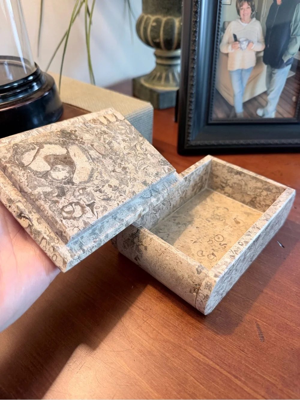 Fossil Stone Keepsake Box
